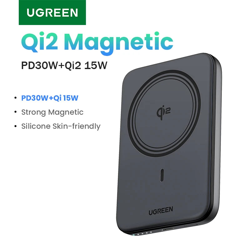 Magnetic Power Bank 10000mAh Qi2 30W Fast Charger for iPhone 30W Qi2 Tidesmit