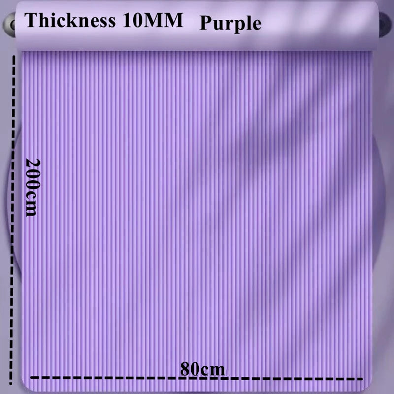 200cm X 90cm NBR Yoga Mats Anti-slip Sport Fitness Mat Blanket for Exercise Yoga and Pilates Gymnastics Mat Fitness Equipment