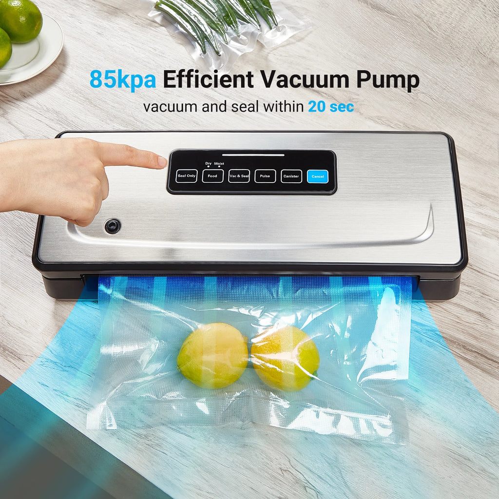 INKBIRD 3rd Vacuum Sealer with Starter Kit -80KPA Strong Suction Kitchen Household Food Vacuum Sealer Machine for Meat,Vegetable