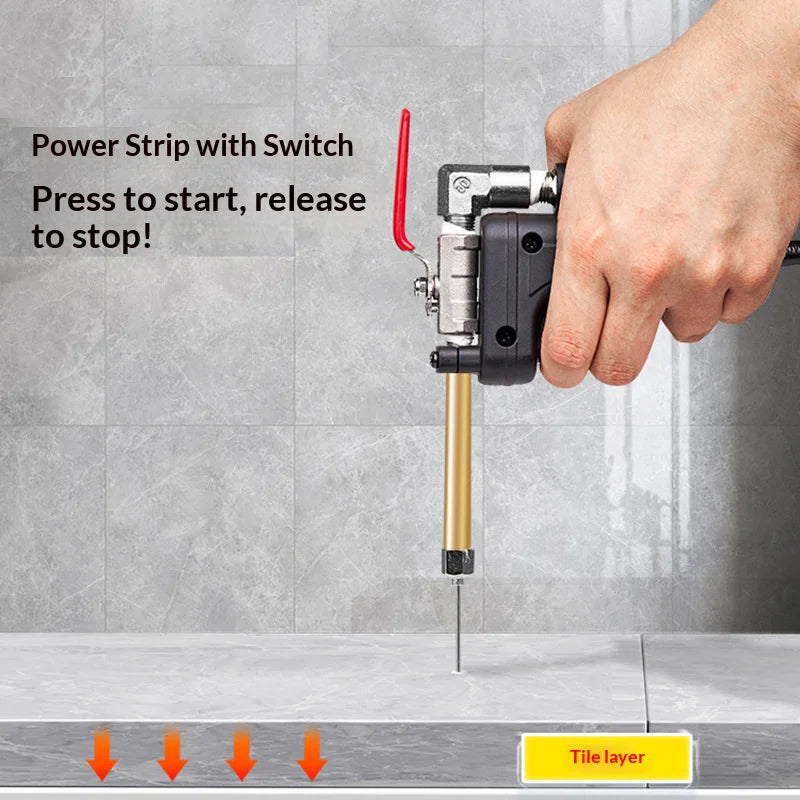 JH Professional 1300W Grouting Machine Kit for Tile Wall Marble Hollow Repair with Alloy Pump And Gun Included