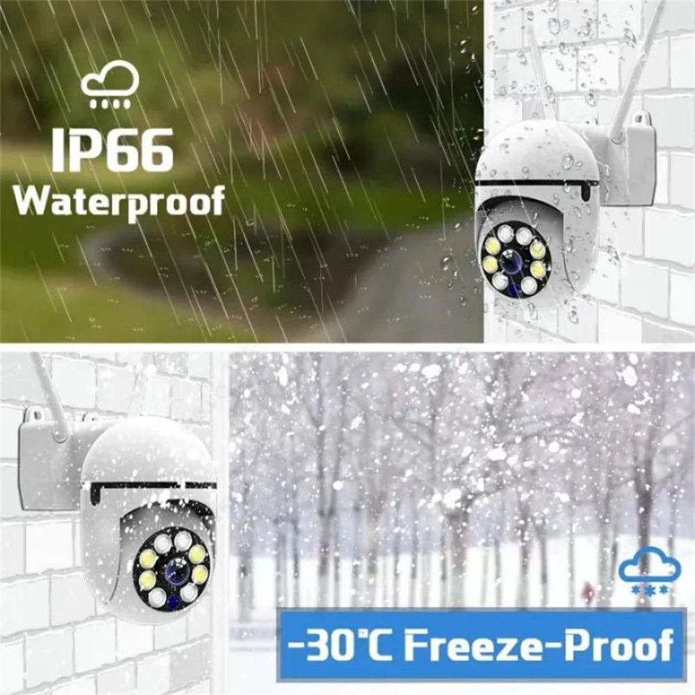 Wifi Surveillance Camera 8MP HD Wireless Security PTZ Camera AI Human Tracking Two-way Audio Color Night Vision Home IP Camera