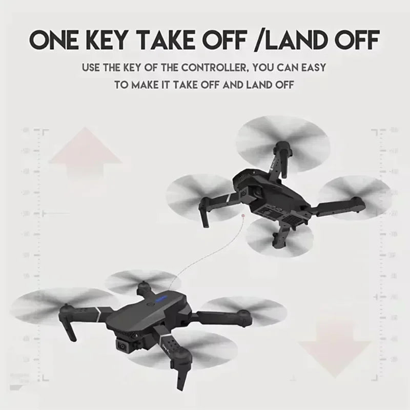 4K WiFi FPV Camera Drone - Foldable RC Quadcopter with HD Lens Tidesmit