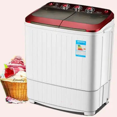 Tidesmit 5kg semi automatic twin tub washing machine front view with compact white design for home laundry appliances.