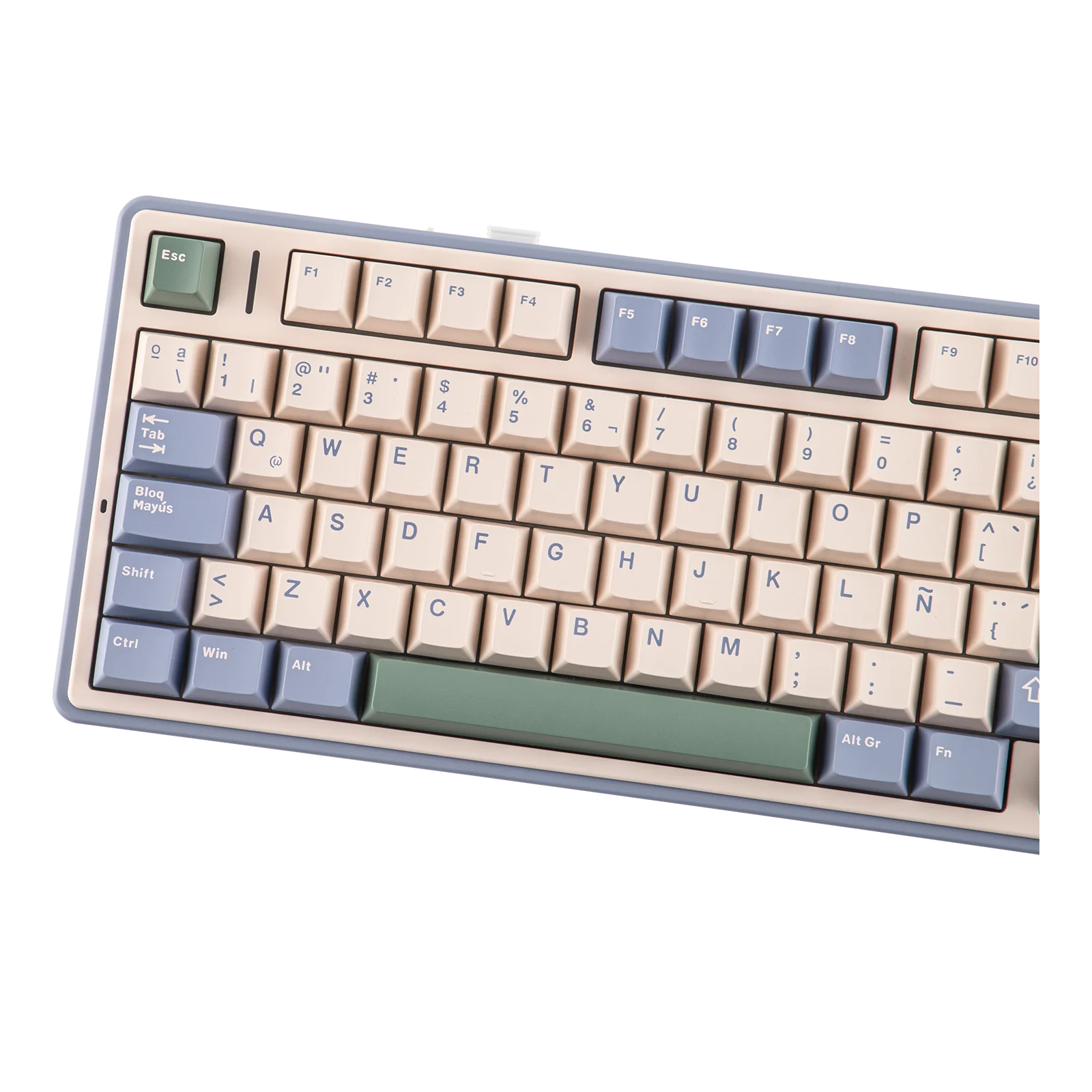 EPOMAKER AULA F75 ISO-ES 75% Spanish QWERTY Hot-Swap Gasket-Mounted Wired/Bluetooth/2.4GHz Wireless Mechanical Gaming Keyboard RGB Backlight