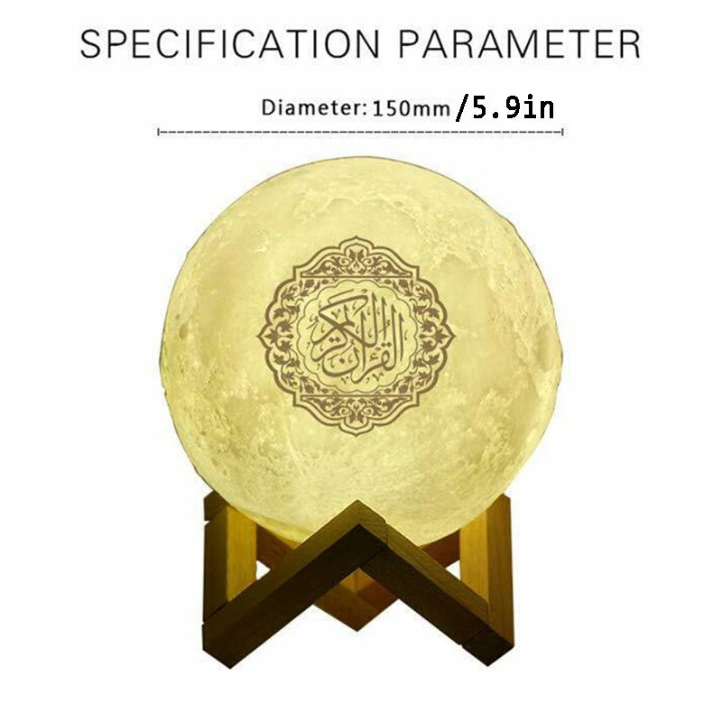 Azan Clock Quran Muslim Islamic Arab Koran Ramadan Bluetooth Speaker Wireless Portable Bright Lamp Holy Night Light Islam Arabic