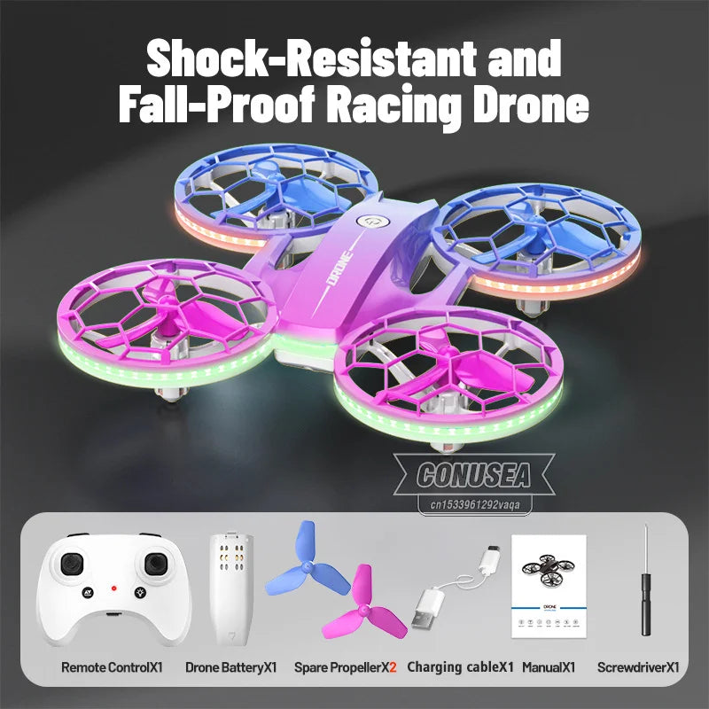 Mini Racing Drone H127 with Altitude Hold & 360 Flips - Violet H127 Violet Tidesmit