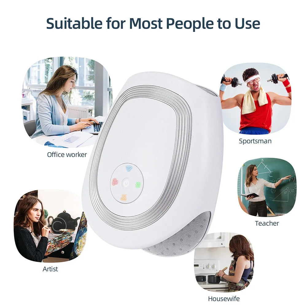 Tidesmit Electric Hand Massager with Heat and Air Compression - White Relaxation Treatment Tidesmit