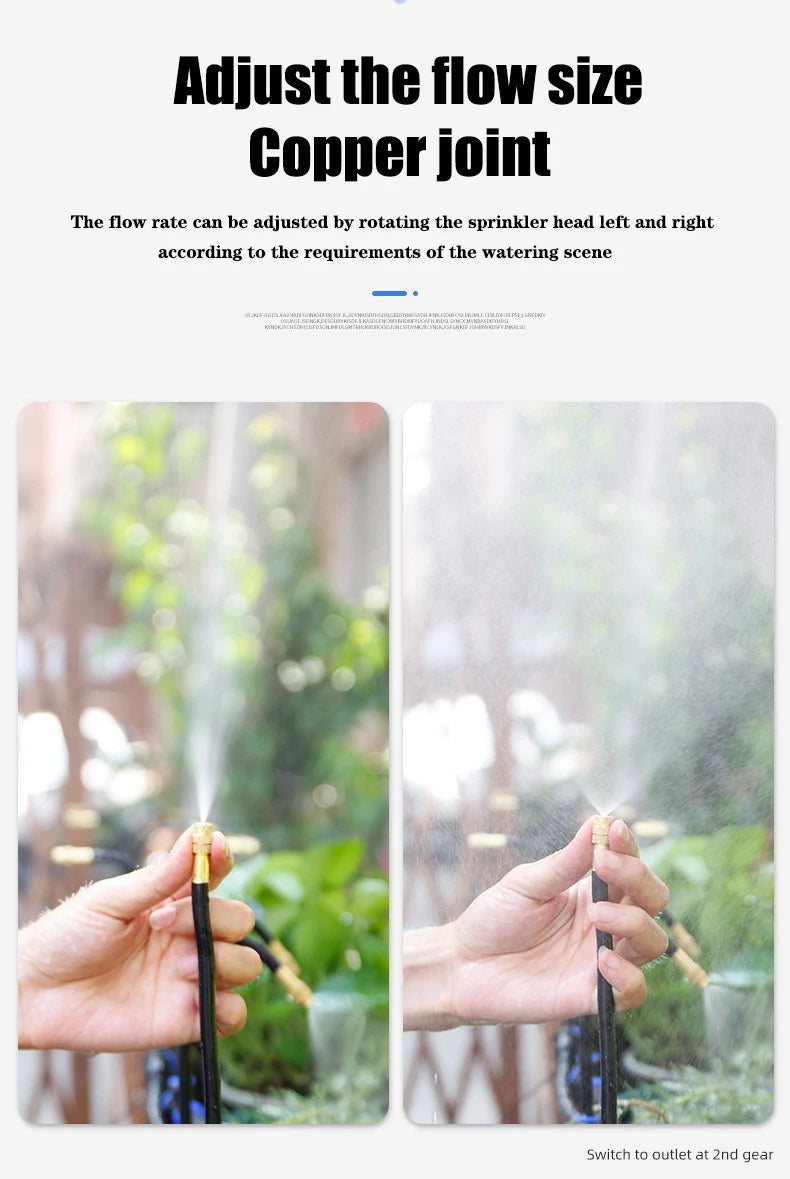 DIY 5-30M Free Bending Universal Spray Kit for Backyard Cooling Humidification Sprayer Garden Flowers Plant Watering Irrigation