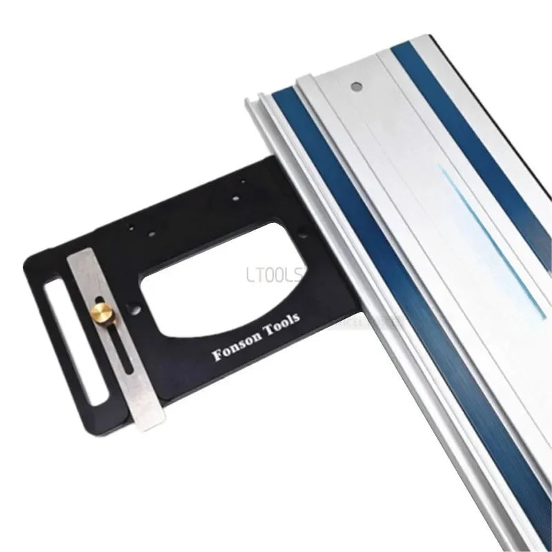 Woodworking Track Saw Square Guide Rail Clamp Right Angle Positioning Plate Aluminum Alloy Guide Rail Right Angle Guiding Ruler