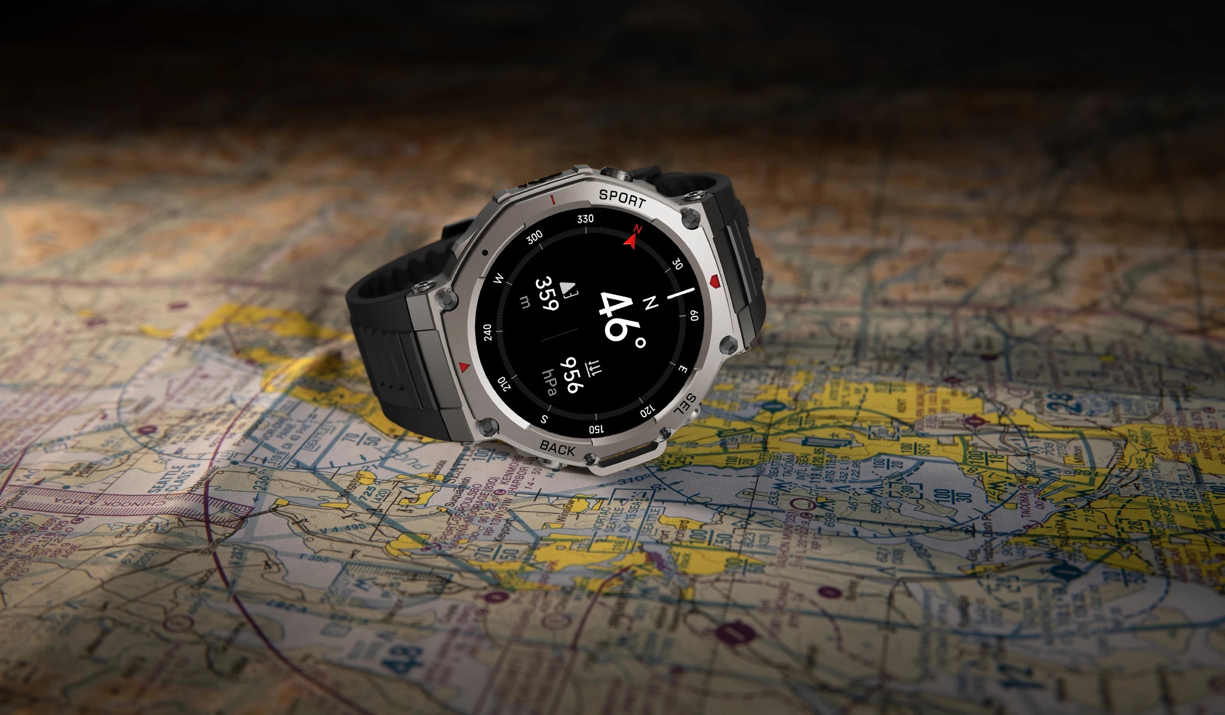 HD Watches Built-in Dual-band GPS Smart Watch Men Smartwatch Compass Altimeter Barometric 5ATM IP69K Waterproof AMOLED