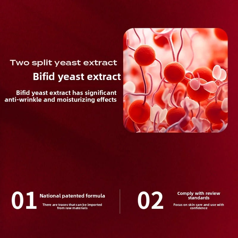 Double Serum Filler anti-wrinkle serum with Bifid yeast extract for deep moisturizing and skin firming rejuvenation.