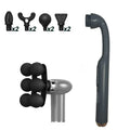 Fascia Massage Gun: 6-Speed Rechargeable Deep Tissue Recovery Device Fascia Gun grey Tidesmit
