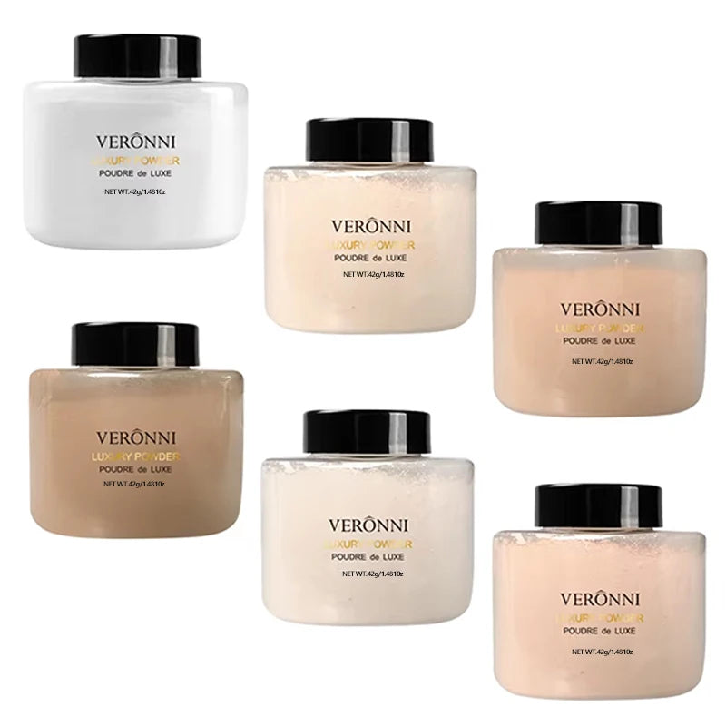 Tidesmit 6 colors banana luxury loose powder for oil control and flawless face makeup matte finish texture view