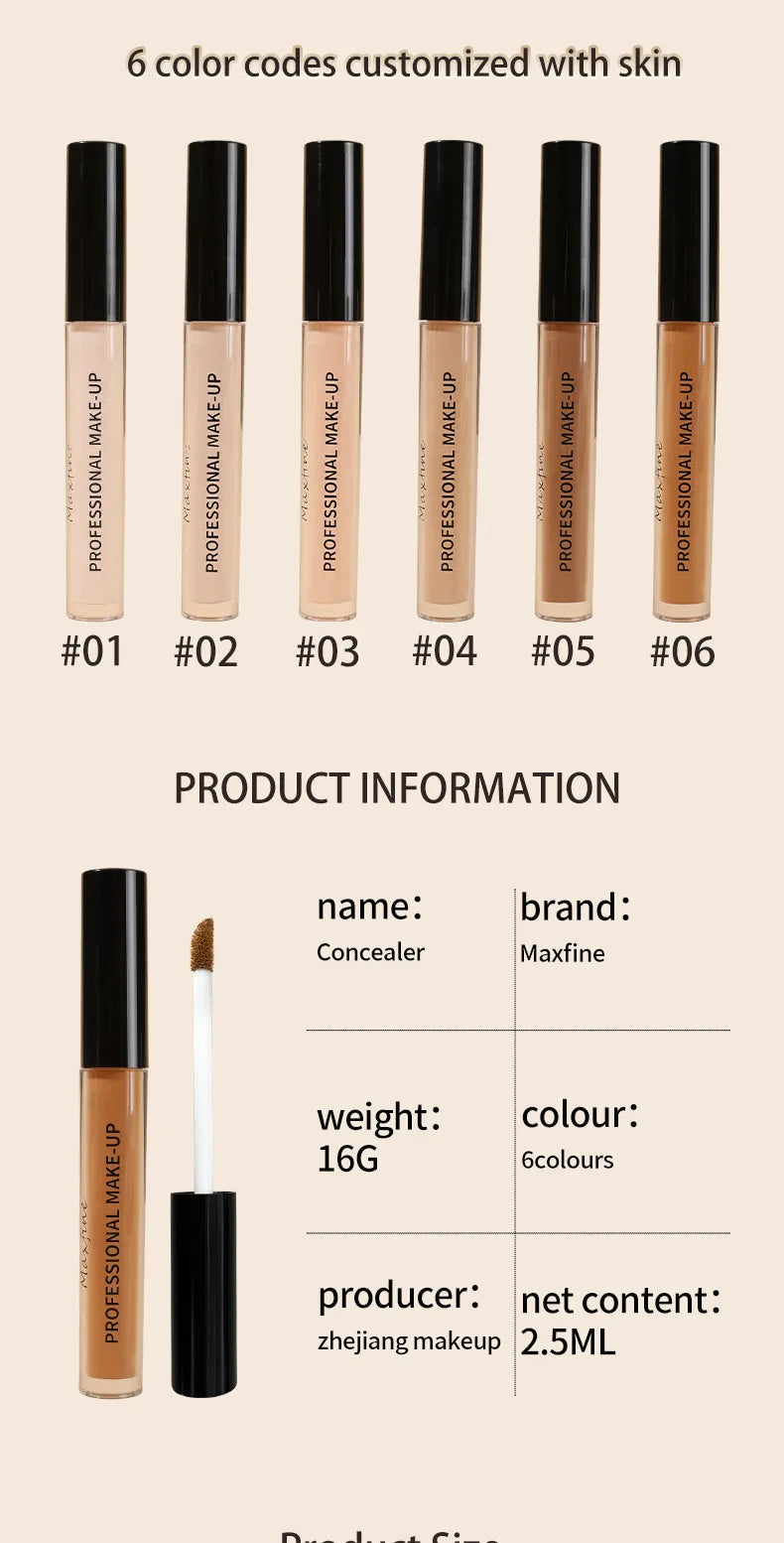 Tidesmit liquid concealer texture close-up featuring matte high coverage waterproof and long lasting makeup finish