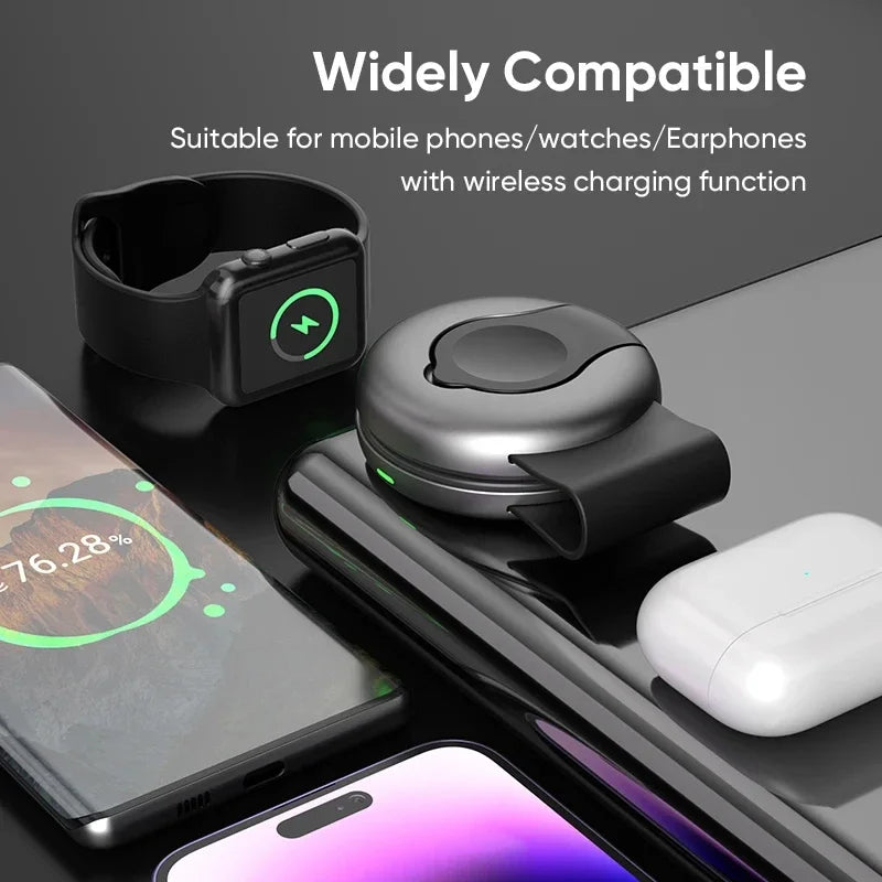 3-in-1 Wireless Charger | Qi Certified Foldable MagSafe Dock YW10 Tidesmit