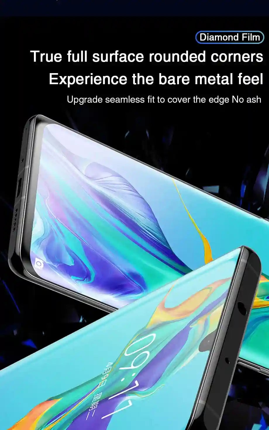 Huawei P30 Pro Screen Protector - 3D Curved Tempered Glass 3-Pack AE Tidesmit