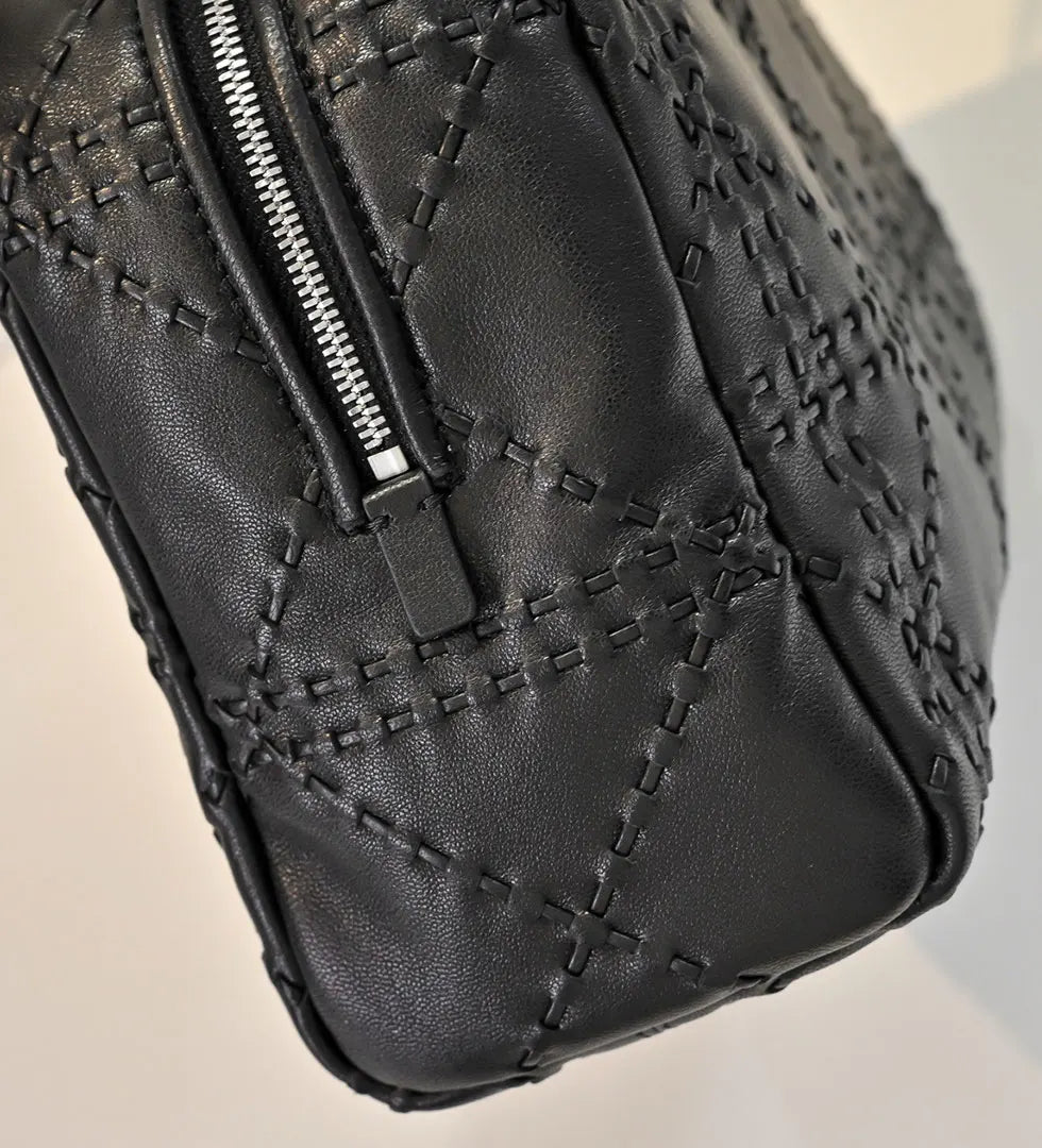2025 autumn and winter new leather totem handmade bowling bag sheepskin shoulder bag high-quality sheepskin crossbody bag