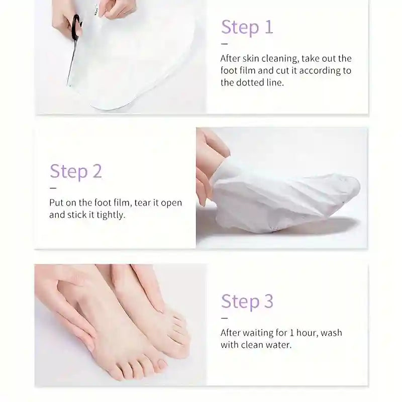 Foot Peel Mask for Cracked Heels and Callus Removal - GZE007 Scrubs Treatments Tidesmit
