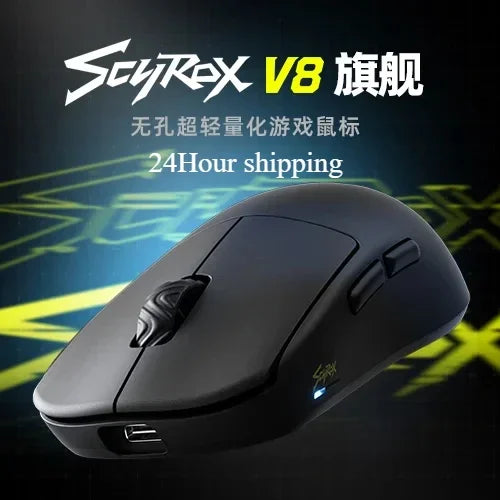 Scyrox V8S 40g Ultra-Light Wireless Gaming Mouse Tri-Mode 30000DPI PAWNEXT ONE RGB Macro FPS Esports Lightweight Mouse Gifts
