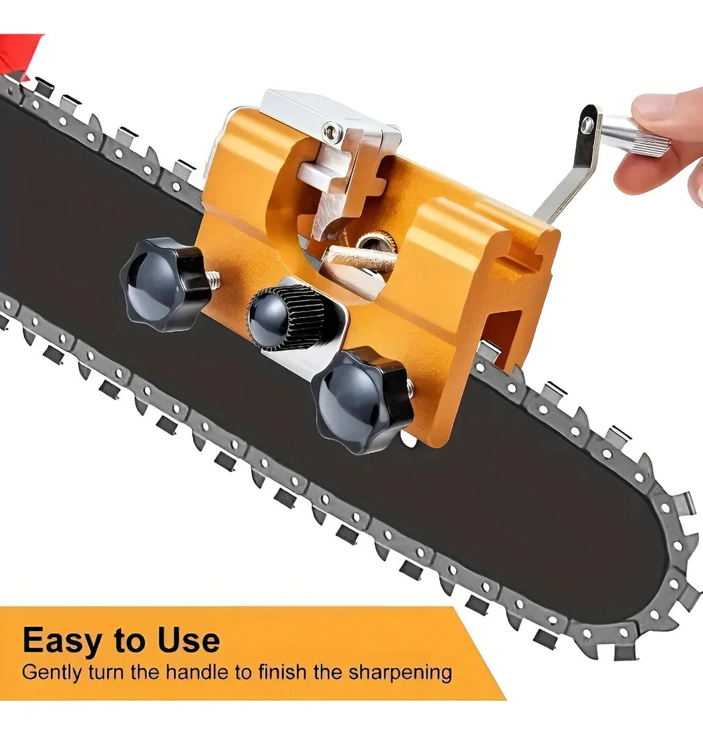 Fast  Chain Sharpener, Chainsaw Sharpener Kit, Portable Hand Crank Chainsaw Chain Sharpener Set, for All Kind Of Chain Saws