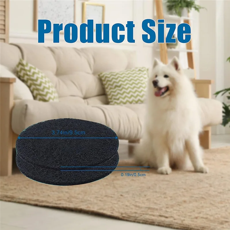 10pcs black HEPA sponge filters for Neakasa/Neabot P1 Pro pet vacuum. 9.5cm size for efficient pet hair cleaning.
