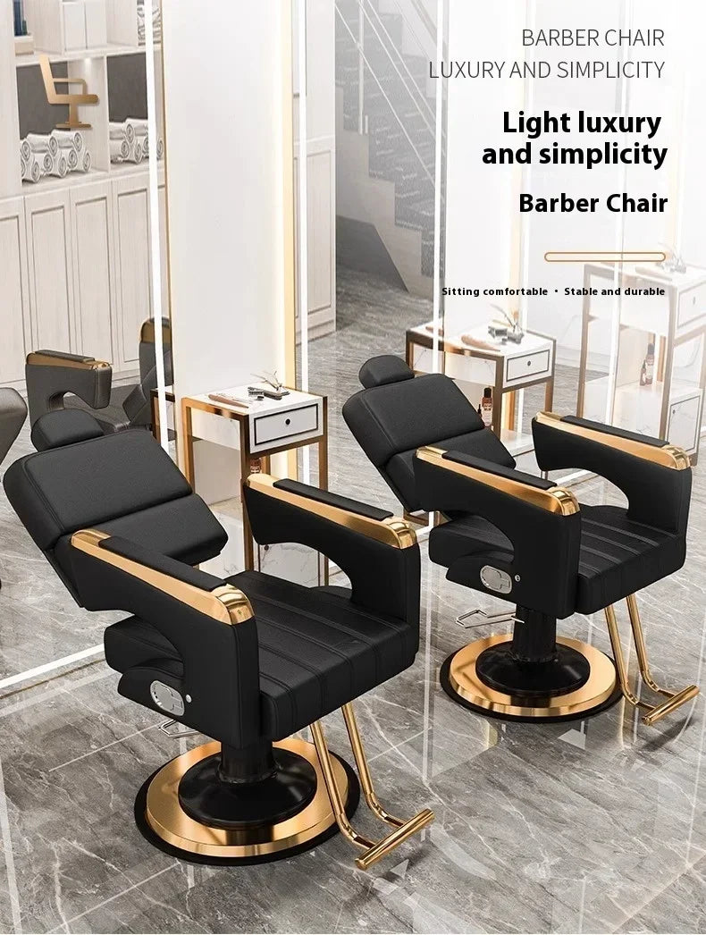 Barber Shop Hydraulic Chair: 360-Degree Swivel Salon Seating Massage Chairs Tidesmit