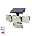 FAMCDC Solar Light 333LED IP65 Waterproof Outdoor Indoor Solar Garden Lamp With Adjustable Head Wide Lighting Angle With 3 Mode