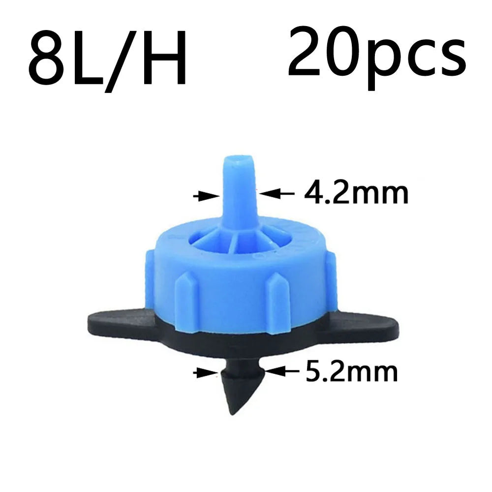 Garden Drip Irrigation Dropper 1/8" 2/4-Way Water Pipe Connector 4/7mm To 3/5mm Hose Bend Arrow Emitter Watering Dripper
