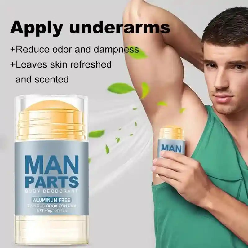 Tidesmit Men Mint Deodorant Stick for long-lasting sweat protection, odor control, and refreshing underarm dryness.