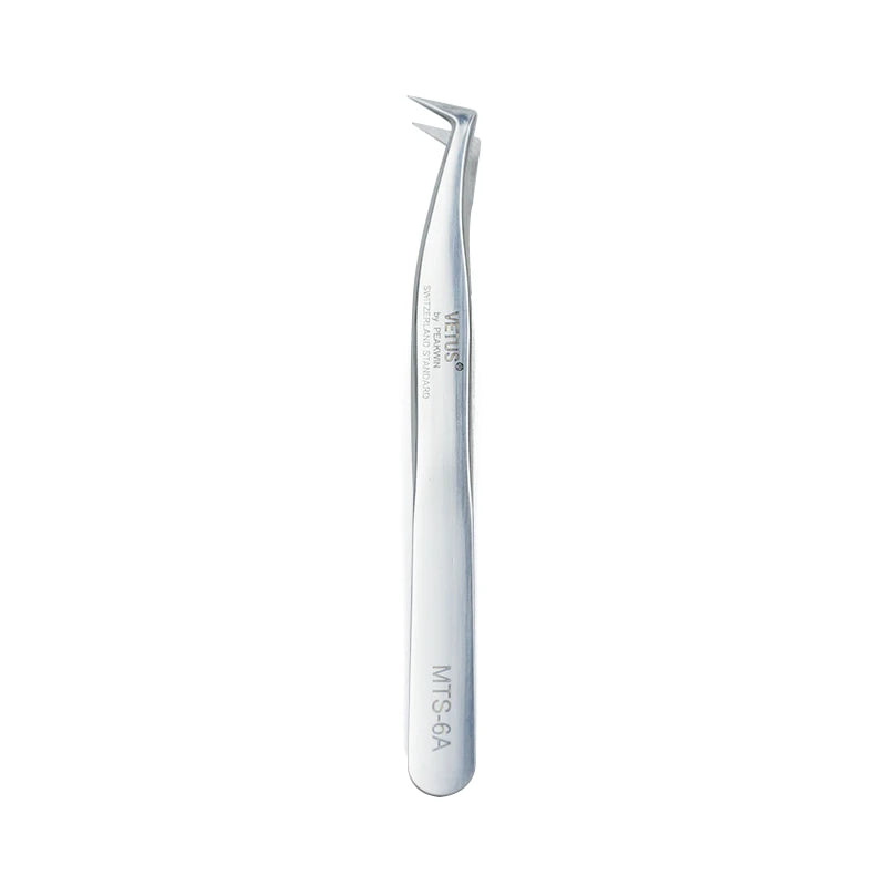 Eyelash Extension Tweezers: Precision Stainless Steel Pro Tools False Eyelashes MTS-6A Tidesmit