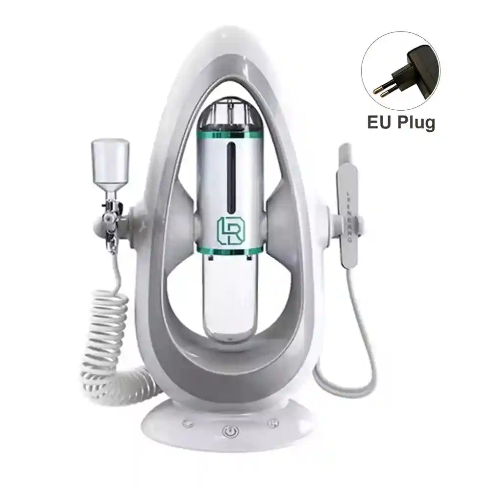 Hydra Facial Machine - Deep Pore Cleansing & Electric Massager Tool Eye Massage Instrument Double Heads-EU Plug Tidesmit