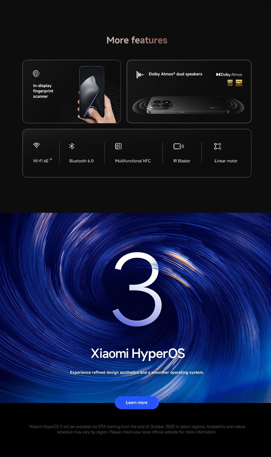 Xiaomi 15T Global Version Smartphone IP68 5500mAh 67W HyperCharge 6.83" 120Hz display MediaTek Dimensity 8400-Ultra 50MP