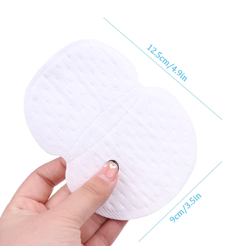 Tidesmit 50pcs disposable unisex underarm sweat pads for effective anti-perspiration and summer odor protection.