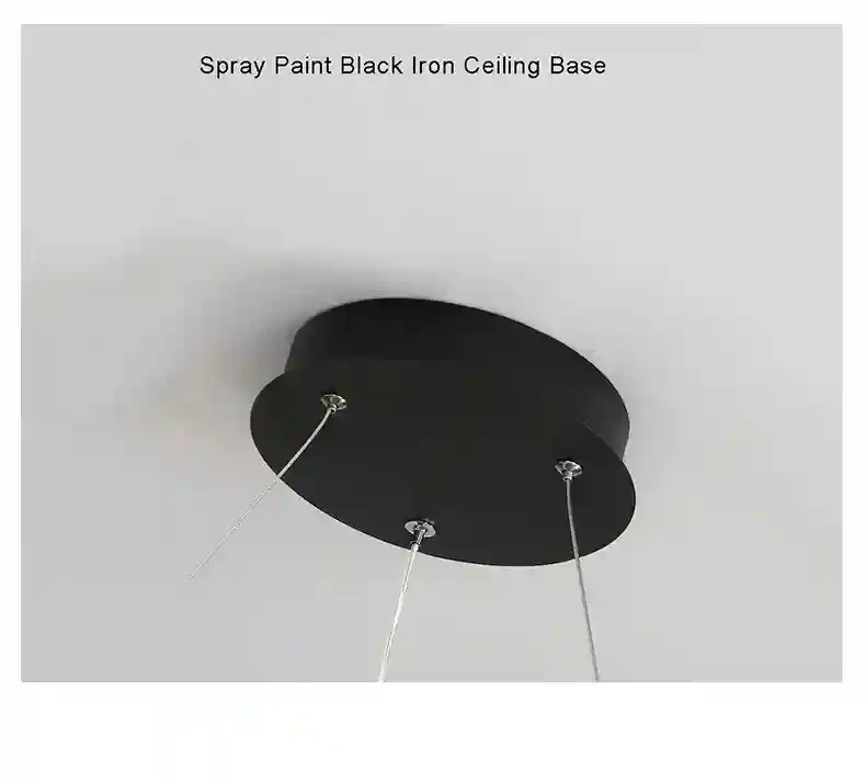 Modern LED Ring Light – Minimalist Dimmable Chandelier for Studio Tidesmit