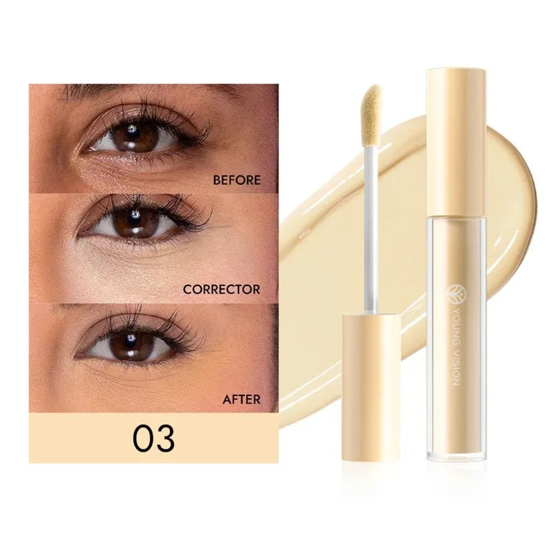 Tidesmit orange liquid concealer and color corrector for dark circles and skin tone brightening texture close-up