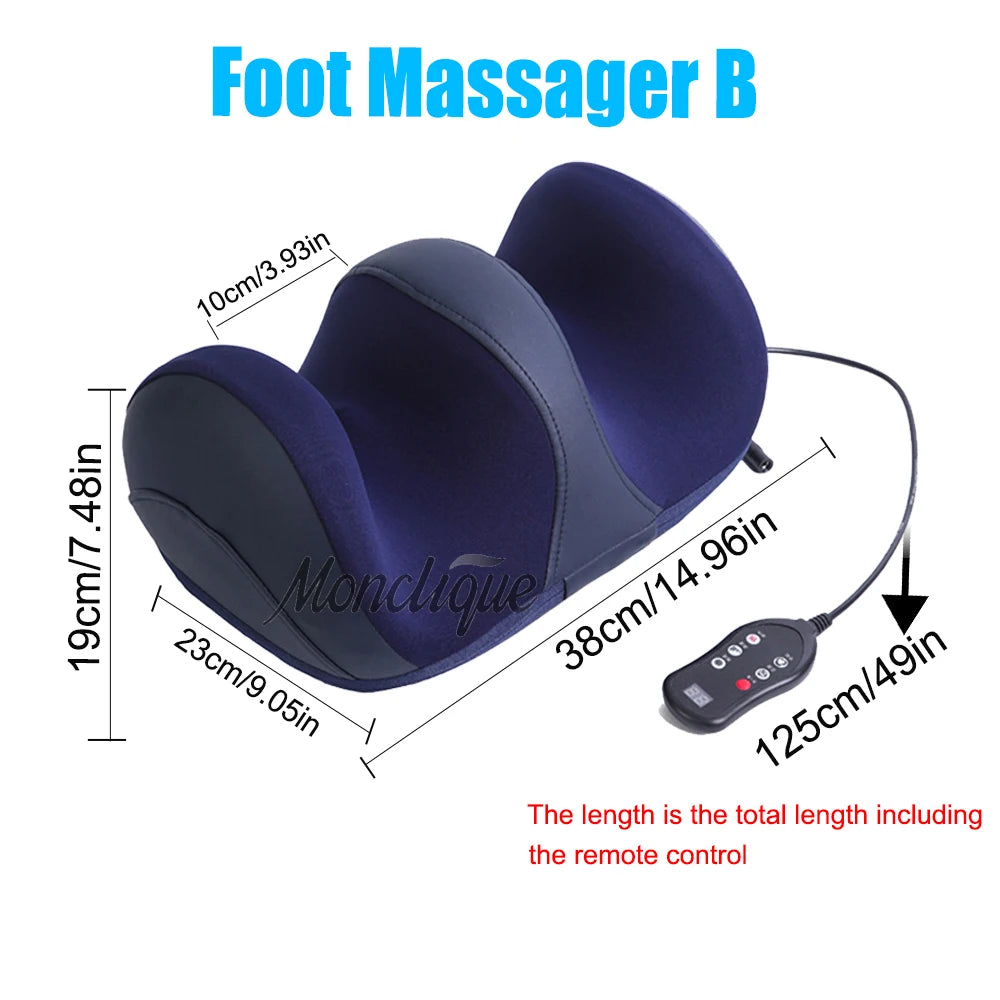 Electric Foot and Calf Massager with Heat Therapy & Compression - Tidesmit Relaxation Treatment Tidesmit