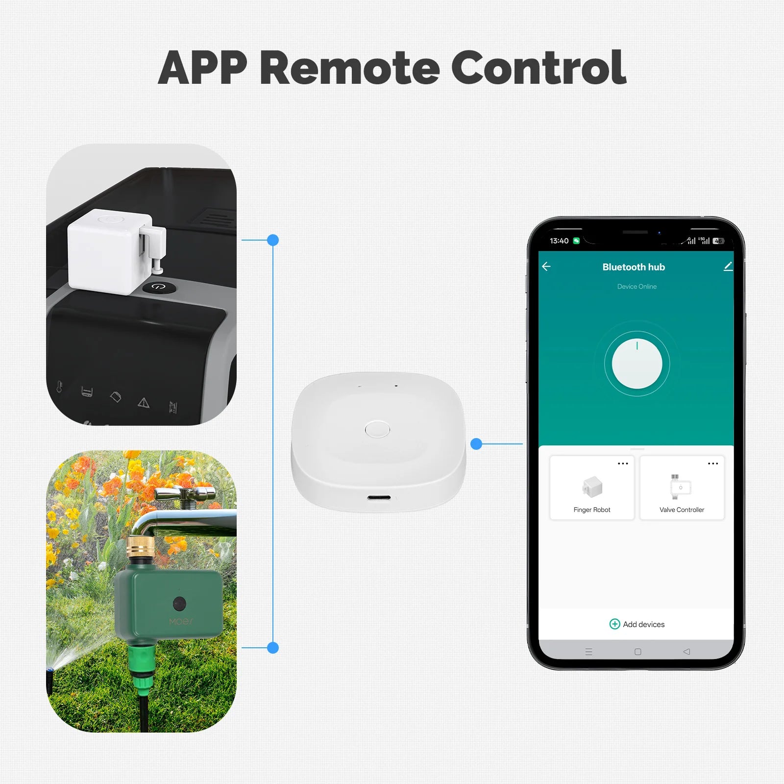 Smart Home Gateway Hub: Multi-Mode ZigBee, Bluetooth & WiFi Connectivity Tidesmit