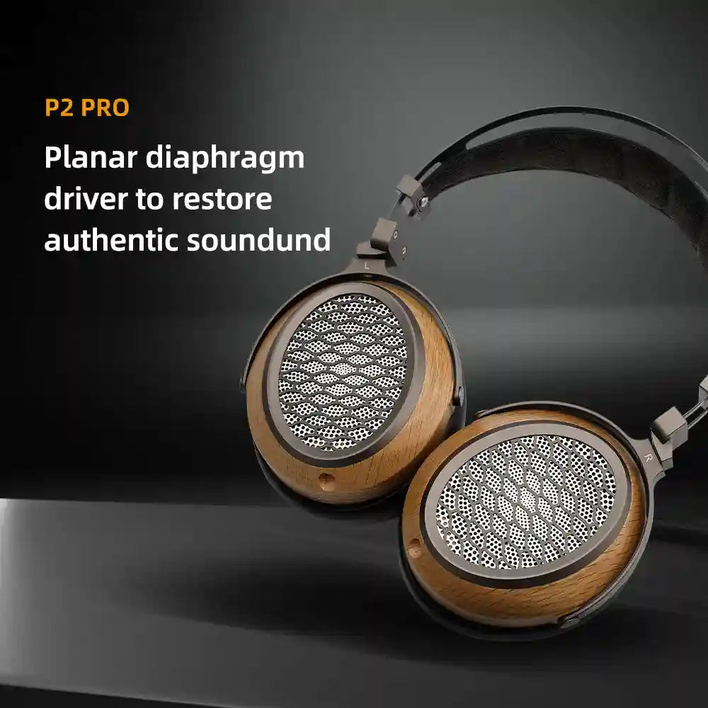 SIVGA P2 Pro Planar Magnetic Headphones | Open Back Walnut Wood Tidesmit
