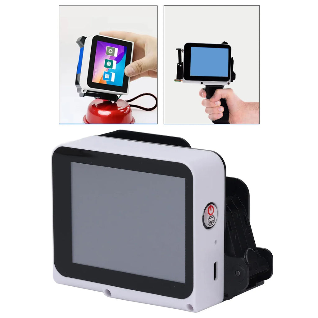 Handheld Inkjet Printer 12.7mm Inkjet Printing Machine for Barcode Date Label Batch Number Support Multi Languages Materials