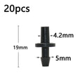 Garden Drip Irrigation Dropper 1/8" 2/4-Way Water Pipe Connector 4/7mm To 3/5mm Hose Bend Arrow Emitter Watering Dripper