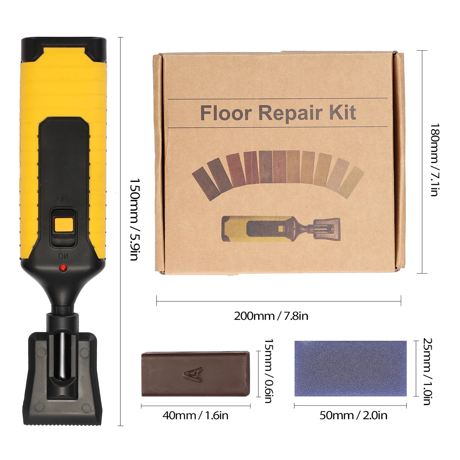 Home Household Laminate Repairing Kit Diy Multifunctional Floor Wood Board Repairs Tool Scratches Mending 11 Wax Blocks