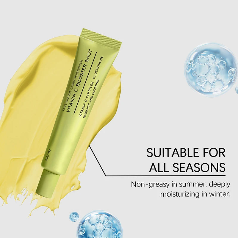 Vitamin C Booster Shot Face Cream With Glutathione And Niacinamide For Dark Spot Care,Improves Fine Lines,Korean Glass Skin Care