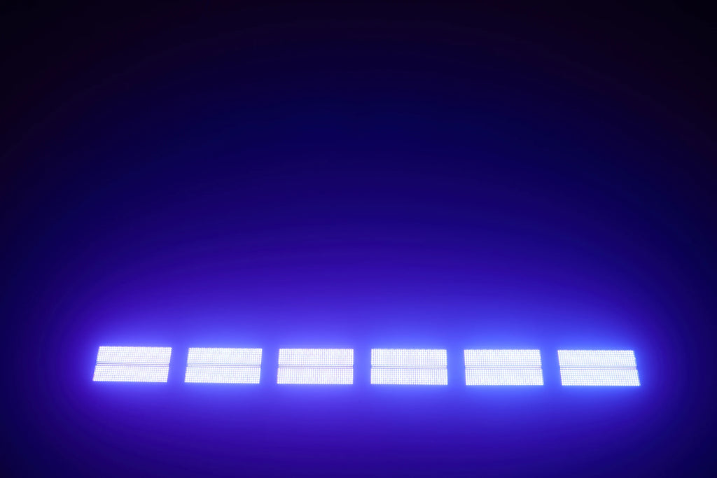 2PCS 250W RGBW LED 4in1 48 Partition Strobe Stage Light DMX512 Super Bright Wash Effect for KTV DJ Events Performances Lighting