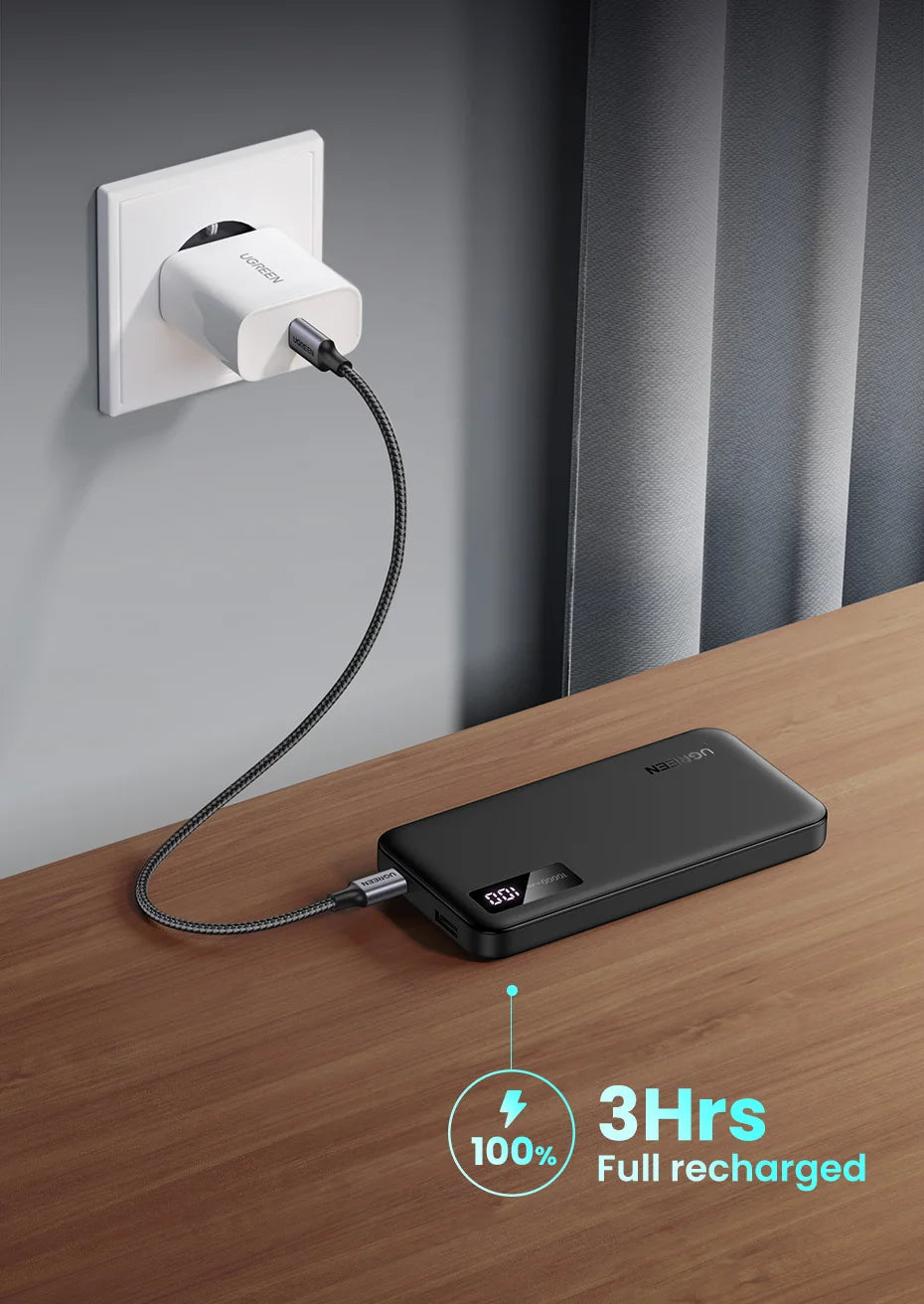 Tidesmit 10000mAh Portable Power Bank, 22.5W USB-C Fast Charging Tidesmit