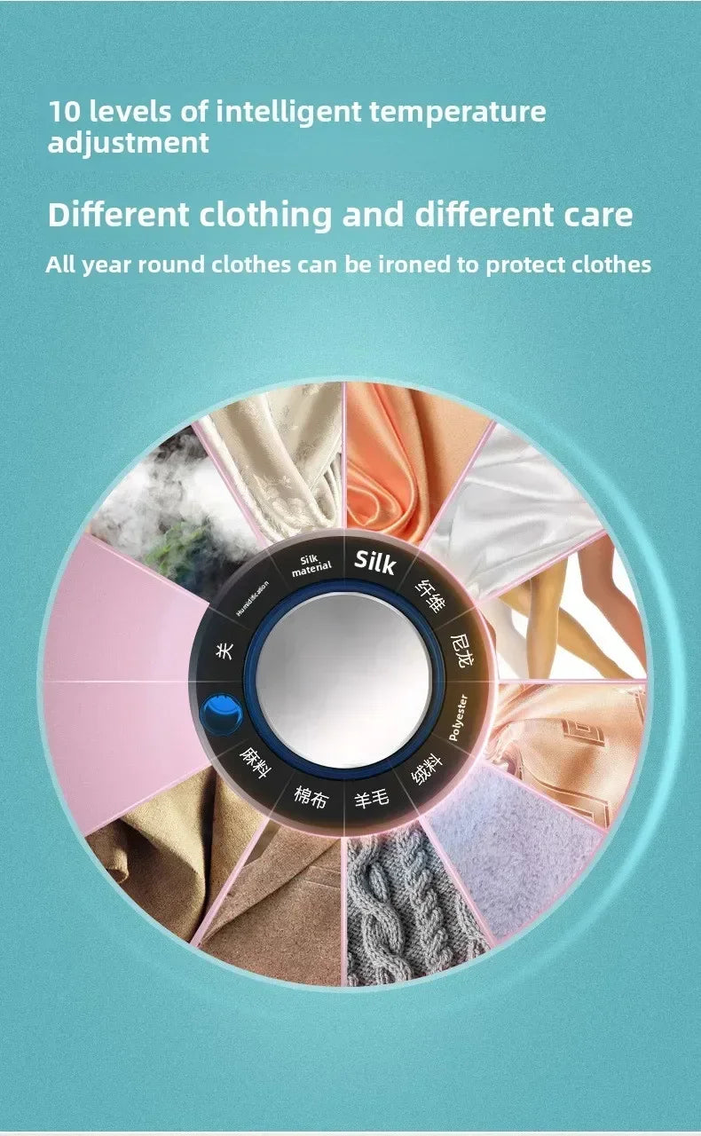 Tidesmit vertical flat hanging electric iron and steam ironing machine for efficient household garment care