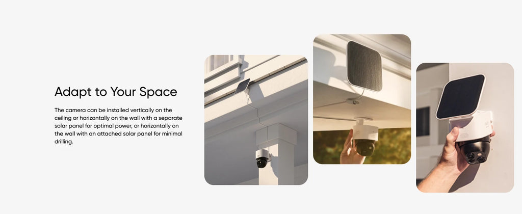 Renewed eufy Security SoloCam S3(S340), Solar Security Camera, Wireless Outdoor Camera, 360 Degree Pan & Tilt Surveillance
