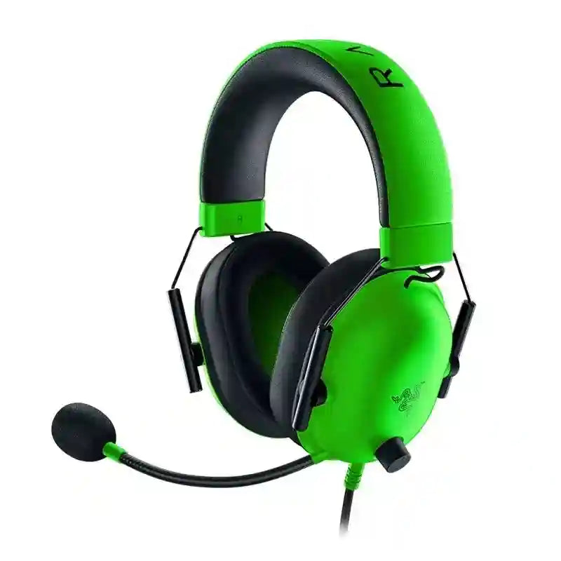 Razer BlackShark V2 X Gaming Headset with 7.1 Surround Sound - Black, White, Green Green Tidesmit