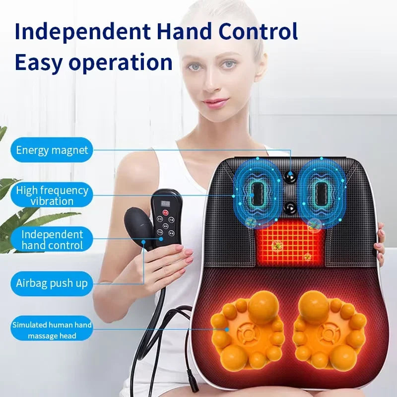 Electric Neck Massager with Heat Therapy & Vibration | Tidesmit Relaxation Treatment Tidesmit