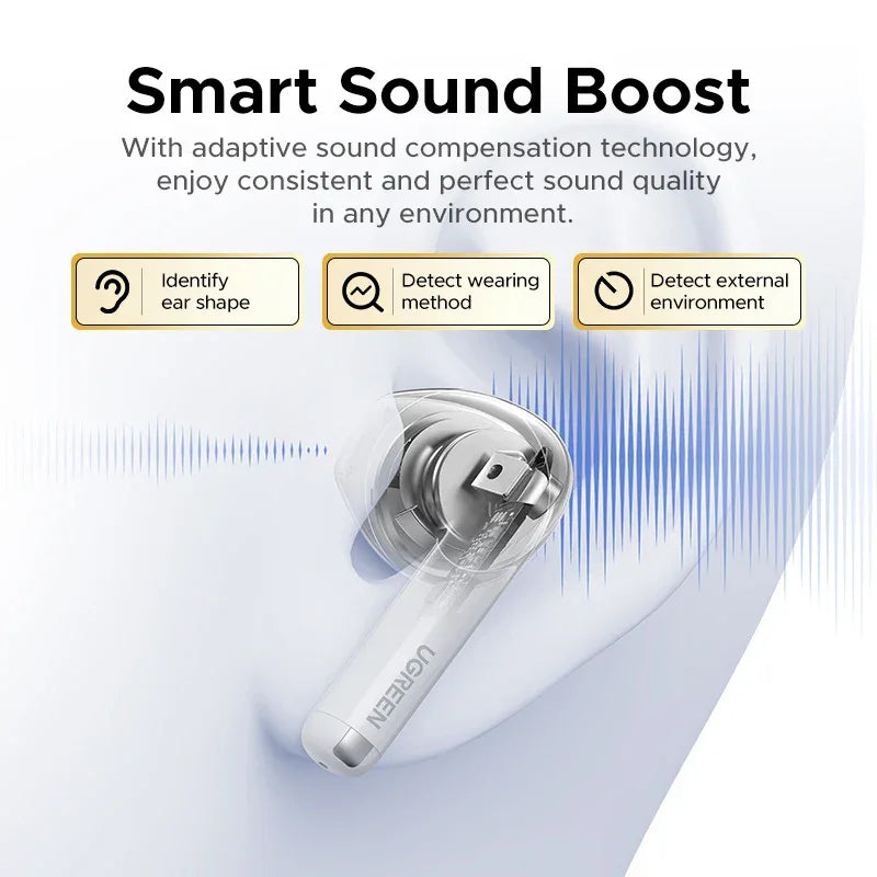 Wireless Bluetooth Earbuds, 35H Playtime ANC In-Ear | Tidesmit Tidesmit