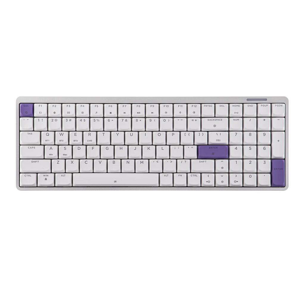 EPOMAKER LUMA100 Anodized Aluminum Mechanical Keyboard 96% QWERTY ANSI US Tri-Mode Wireless 3000mAh Battery